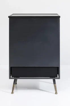 KARE24.se La Gomera - Skåp med Låda Grafitgrå/Räfflat Glas, 105x65cm - KARE Design Hot