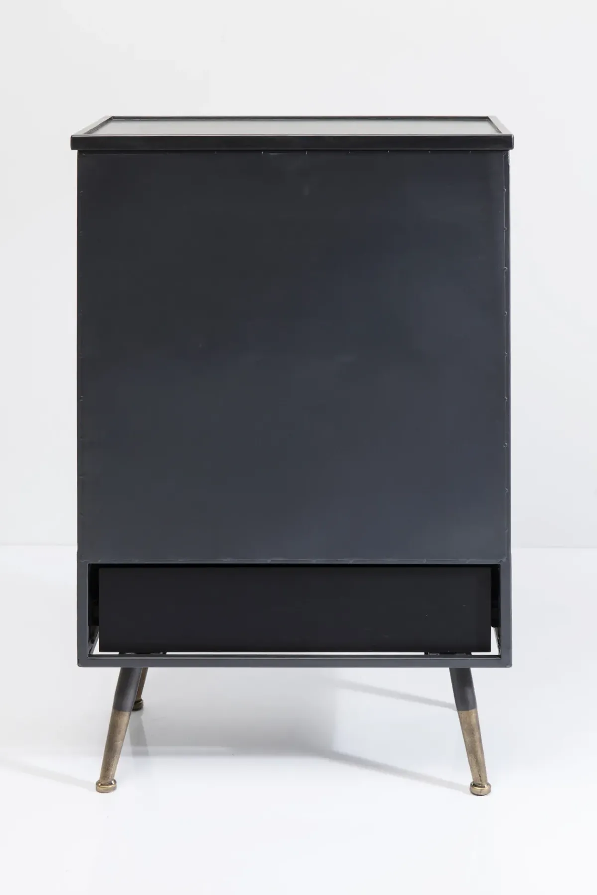 KARE24.se La Gomera - Skåp med Låda Grafitgrå/Räfflat Glas, 105x65cm - KARE Design Hot