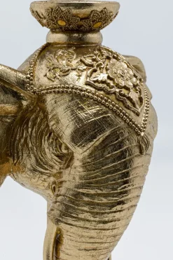 KARE24.se Ljusstake Elephant Head - Guld Elefant, 49cm - KARE Design Sale