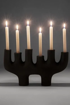 KARE24.se Ljusstake 6 ljus - Matt Svart, 47cm - KARE Design Discount