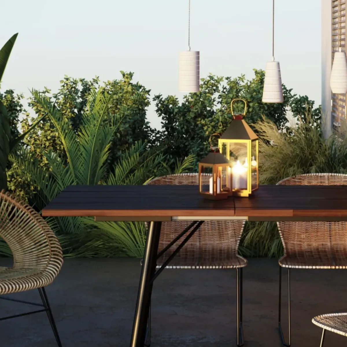 KARE24.se Lyktor Giardino - Guld Stål/Glas, 4 Set - KARE Design Outlet