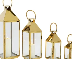 KARE24.se Lyktor Giardino - Guld Stål/Glas, 4 Set - KARE Design Outlet
