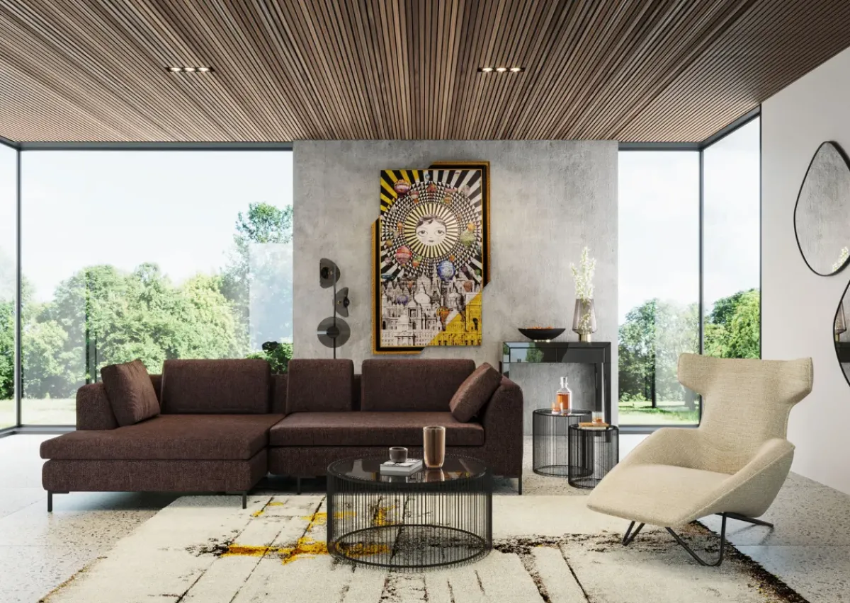 KARE24.se Matta Abstract Line - Grå/Beige 240x170cm - KARE Design Online