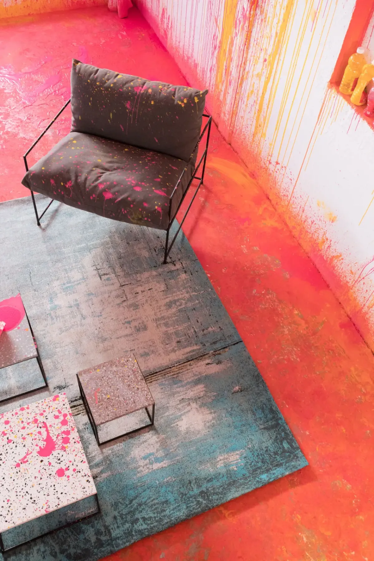 KARE24.se Matta Abstract - Ljus Blå, 240x170cm - KARE Design Hot