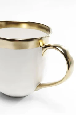 KARE24.se Mugg Bell - Vitt Porslin med Guldkant - KARE Design