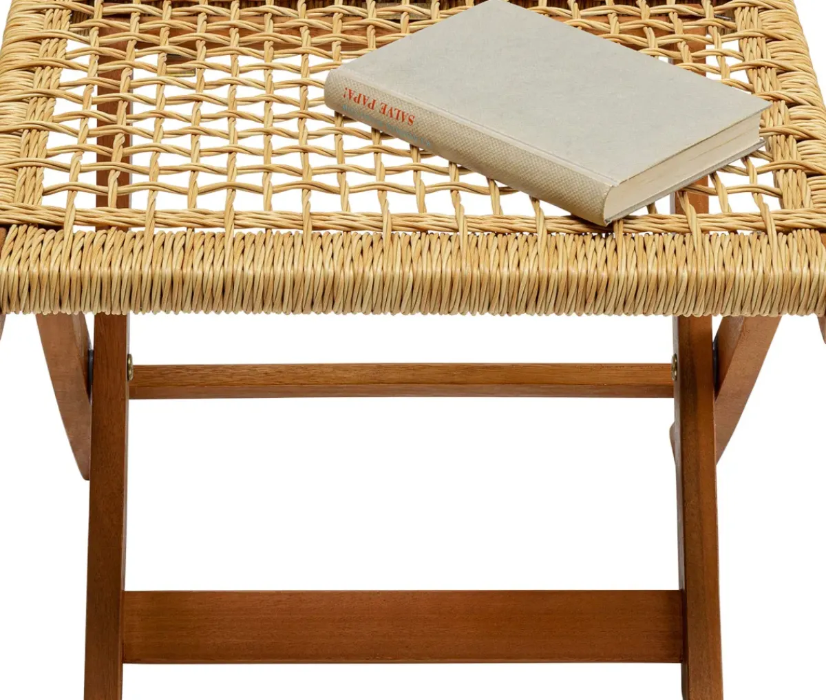 KARE24.se Pall Liz Natur - ihopfällbar Trädgårdspall - KARE Design Sale