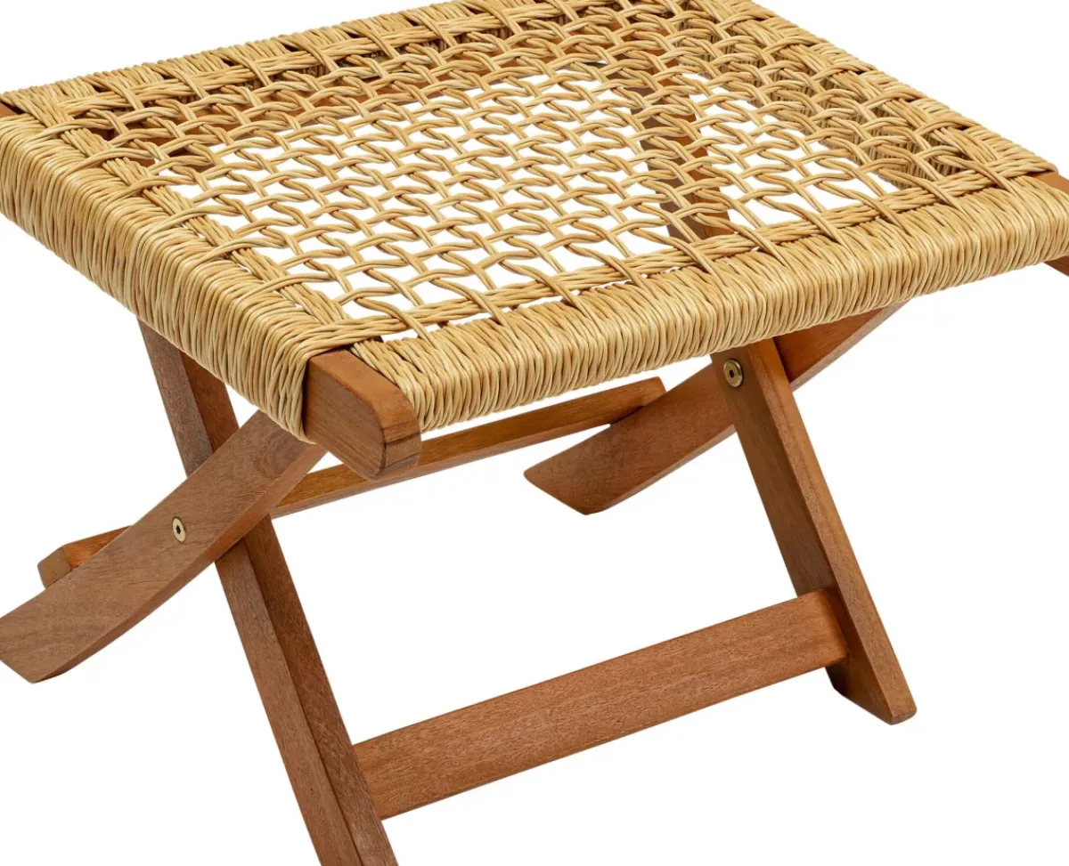 KARE24.se Pall Liz Natur - ihopfällbar Trädgårdspall - KARE Design Sale