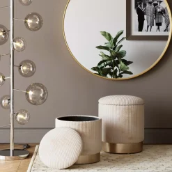 KARE24.se Pall Plush - Sittpuff med förvaring, 2-set - KARE Design Online