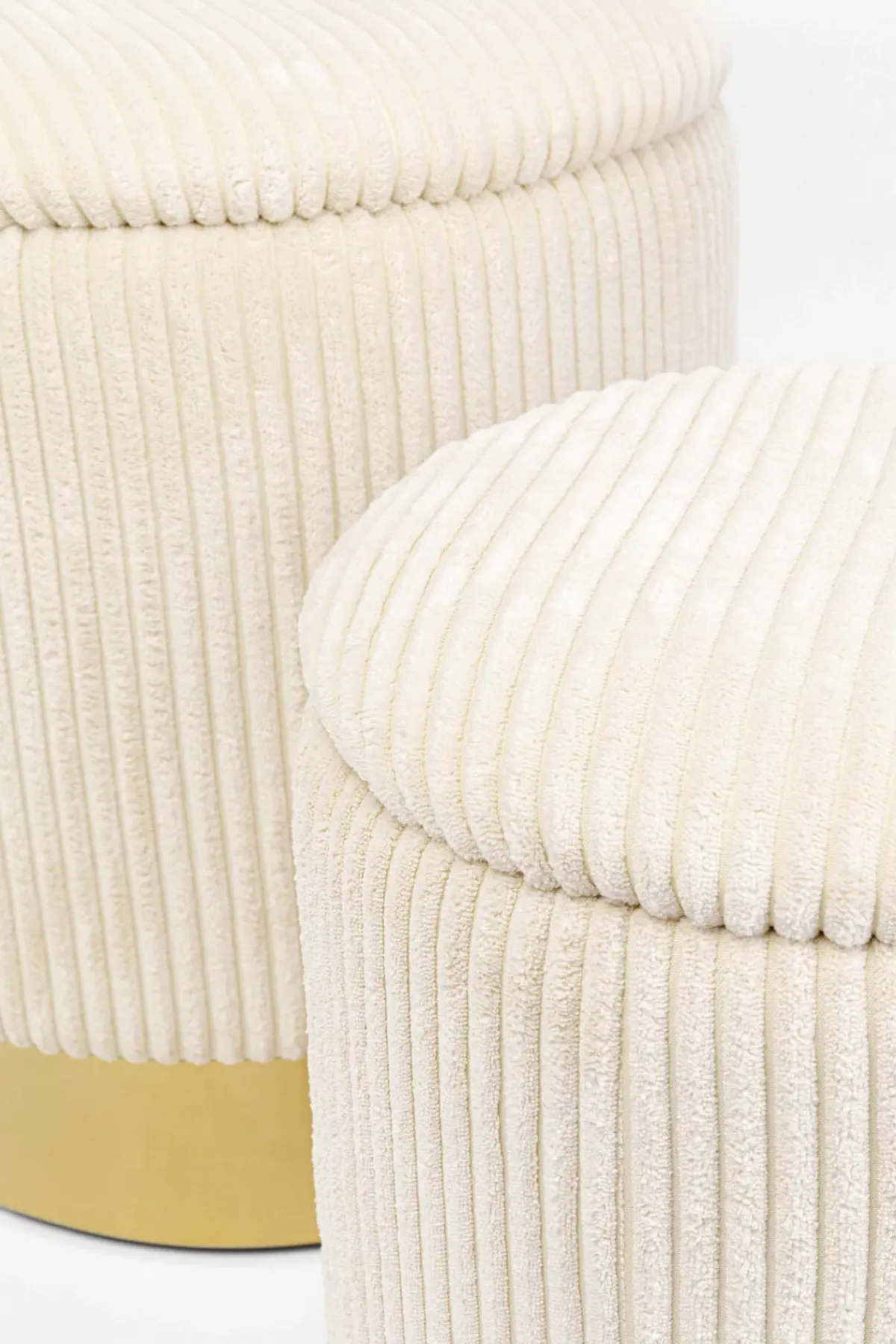 KARE24.se Pall Plush - Sittpuff med förvaring, 2-set - KARE Design Online