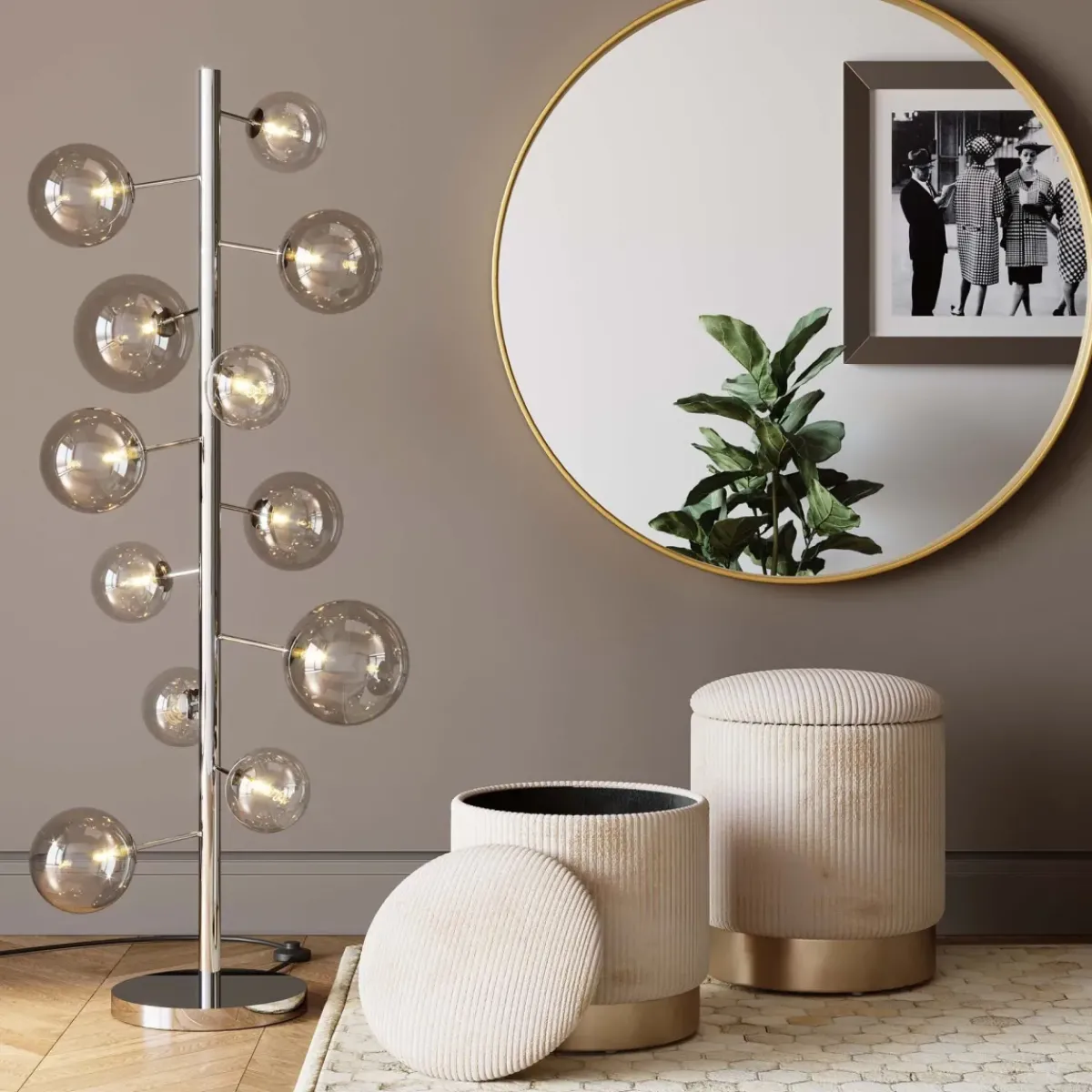 KARE24.se Pall Plush - Sittpuff med förvaring, 2-set - KARE Design Online