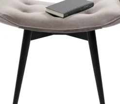 KARE24.se Pall Vicky - Grå Sammet/Svart - KARE Design Sale