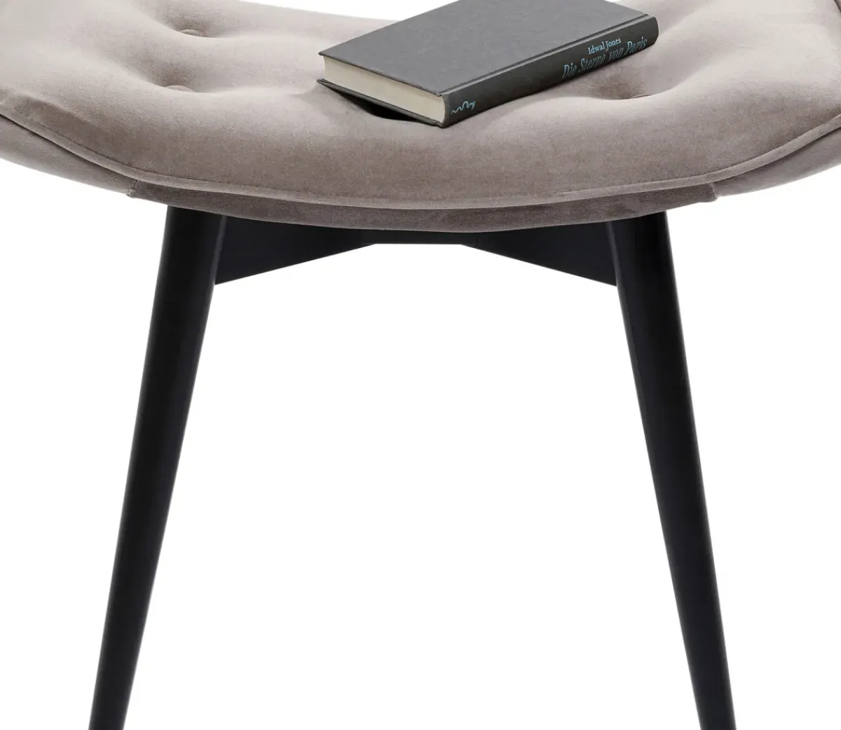 KARE24.se Pall Vicky - Grå Sammet/Svart - KARE Design Sale