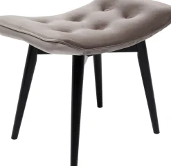 KARE24.se Pall Vicky - Grå Sammet/Svart - KARE Design Sale