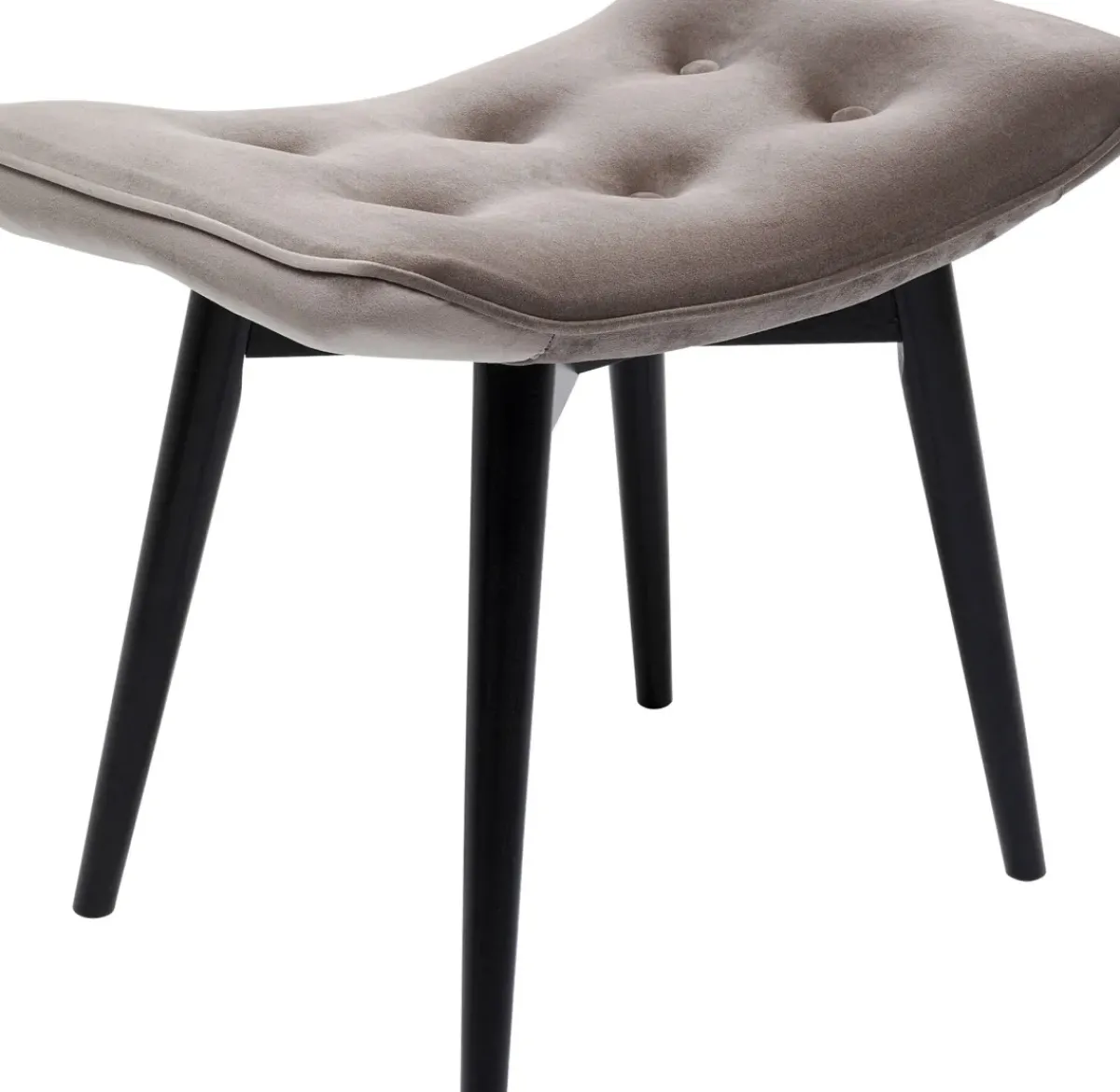 KARE24.se Pall Vicky - Grå Sammet/Svart - KARE Design Sale