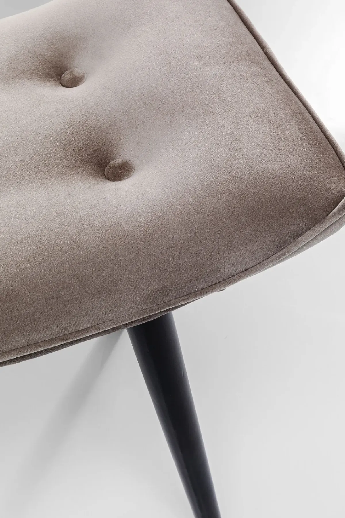 KARE24.se Pall Vicky - Grå Sammet/Svart - KARE Design Sale