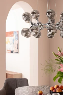 KARE24.se Pendel Atomic - Taklampa Klot silver - KARE Design