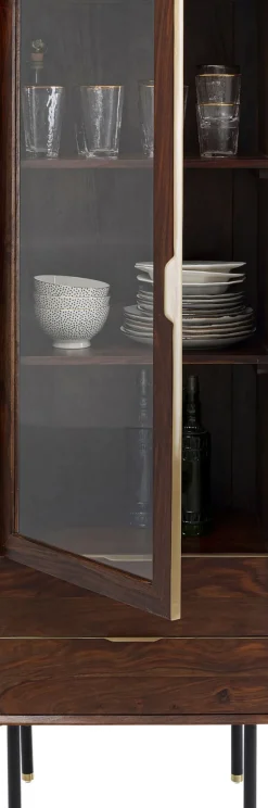 KARE24.se Ravello Vitrinskåp - Massivt Trä, 170x55cm - KARE Design New