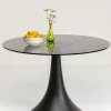 KARE24.se Runt Bord Grande Possibilita - Svart glas/Svart Ø110cm - KARE Design Clearance