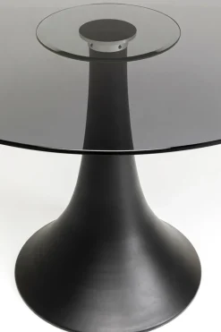 KARE24.se Runt Bord Grande Possibilita - Svart glas/Svart Ø110cm - KARE Design Clearance