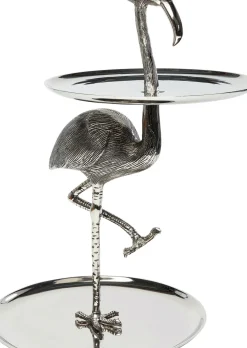 KARE24.se Serveringsfat Flamingo - Högt Fat, Silver - KARE Design Clearance