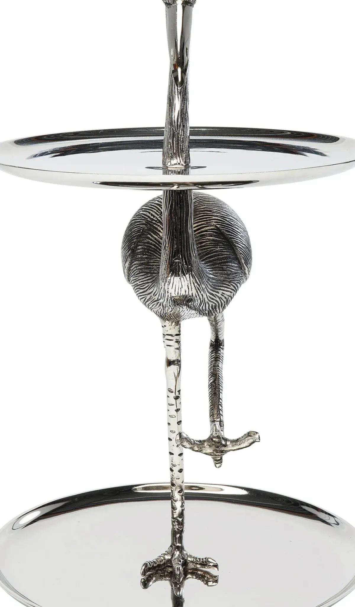 KARE24.se Serveringsfat Flamingo - Högt Fat, Silver - KARE Design Clearance