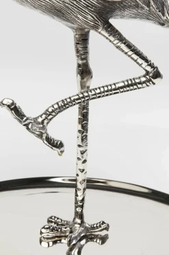 KARE24.se Serveringsfat Flamingo - Högt Fat, Silver - KARE Design Clearance