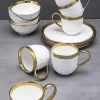 KARE24.se Servis Bell - Vitt Porslin med guldkant, 12 delar - KARE Design Best