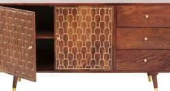 KARE24.se Sideboard Muskat - Trä i Orientalisk Stil 2 Dörrar/3 Lådor, 75x144,5cm - KARE Design Best