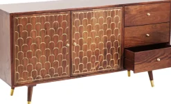 KARE24.se Sideboard Muskat - Trä i Orientalisk Stil 2 Dörrar/3 Lådor, 75x144,5cm - KARE Design Best