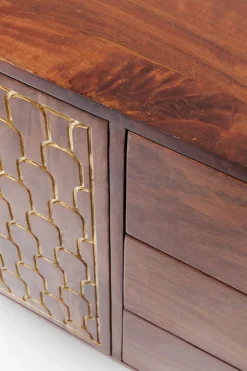 KARE24.se Sideboard Muskat - Trä i Orientalisk Stil 2 Dörrar/3 Lådor, 75x144,5cm - KARE Design Best