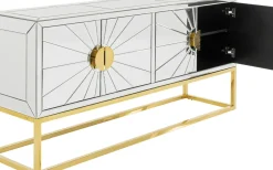 KARE24.se Sideboard Queen - Spegelglas/Guld, 77x162cm - KARE Design Sale