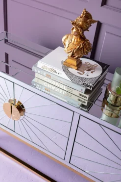 KARE24.se Sideboard Queen - Spegelglas/Guld, 77x162cm - KARE Design Sale