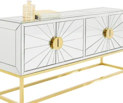 KARE24.se Sideboard Queen - Spegelglas/Guld, 77x162cm - KARE Design Sale