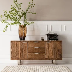 KARE24.se Sideboard Rustico - Rustikt Trä 2 Dörrar/3 Lådor, 75x160cm - KARE Design Clearance