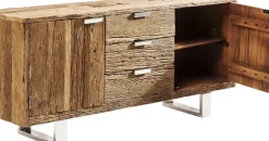 KARE24.se Sideboard Rustico - Rustikt Trä 2 Dörrar/3 Lådor, 75x160cm - KARE Design Clearance