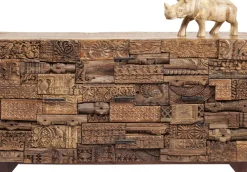 KARE24.se Sideboard Shanti Puzzle - Rustikt Trä 2 Dörrar/3 Lådor, 90x160cm - KARE Design Online