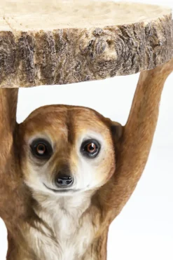 KARE24.se Sidobord Animal Meerkat Sisters - Syrikat, Ø33cm - KARE Design Best
