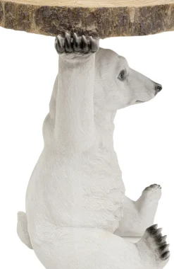 KARE24.se Sidobord Animal Polar Bear - Bord med Isbjörn, Ø37cm - KARE Design Discount