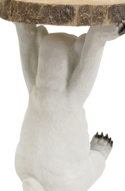 KARE24.se Sidobord Animal Polar Bear - Bord med Isbjörn, Ø37cm - KARE Design Discount