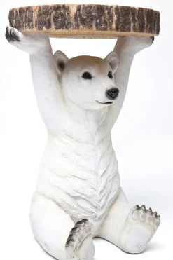 KARE24.se Sidobord Animal Polar Bear - Bord med Isbjörn, Ø37cm - KARE Design Discount