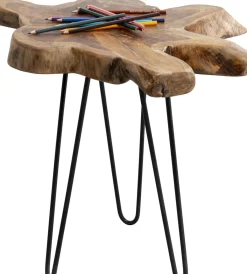 KARE24.se Sidobord Aspen - Litet Bord i Rustikt Trä, 50x50cm - KARE Design Online