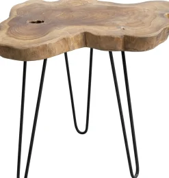 KARE24.se Sidobord Aspen - Litet Bord i Rustikt Trä, 50x50cm - KARE Design Online