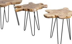 KARE24.se Sidobord Aspen - Litet Bord i Rustikt Trä, 50x50cm - KARE Design Online