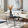 KARE24.se Sidobord Cobweb - Svart/Glas, Set med 2 Bord - KARE Design Sale