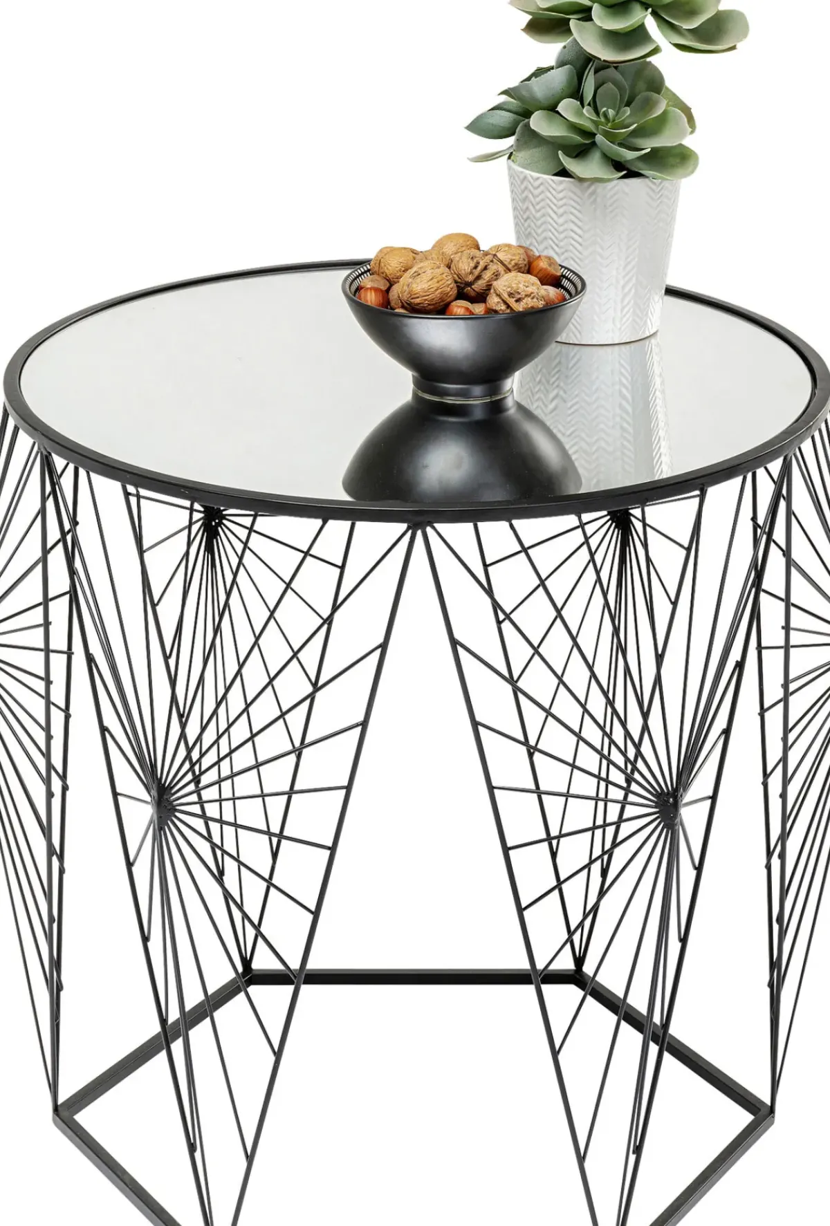 KARE24.se Sidobord Cobweb - Svart/Glas, Set med 2 Bord - KARE Design Sale