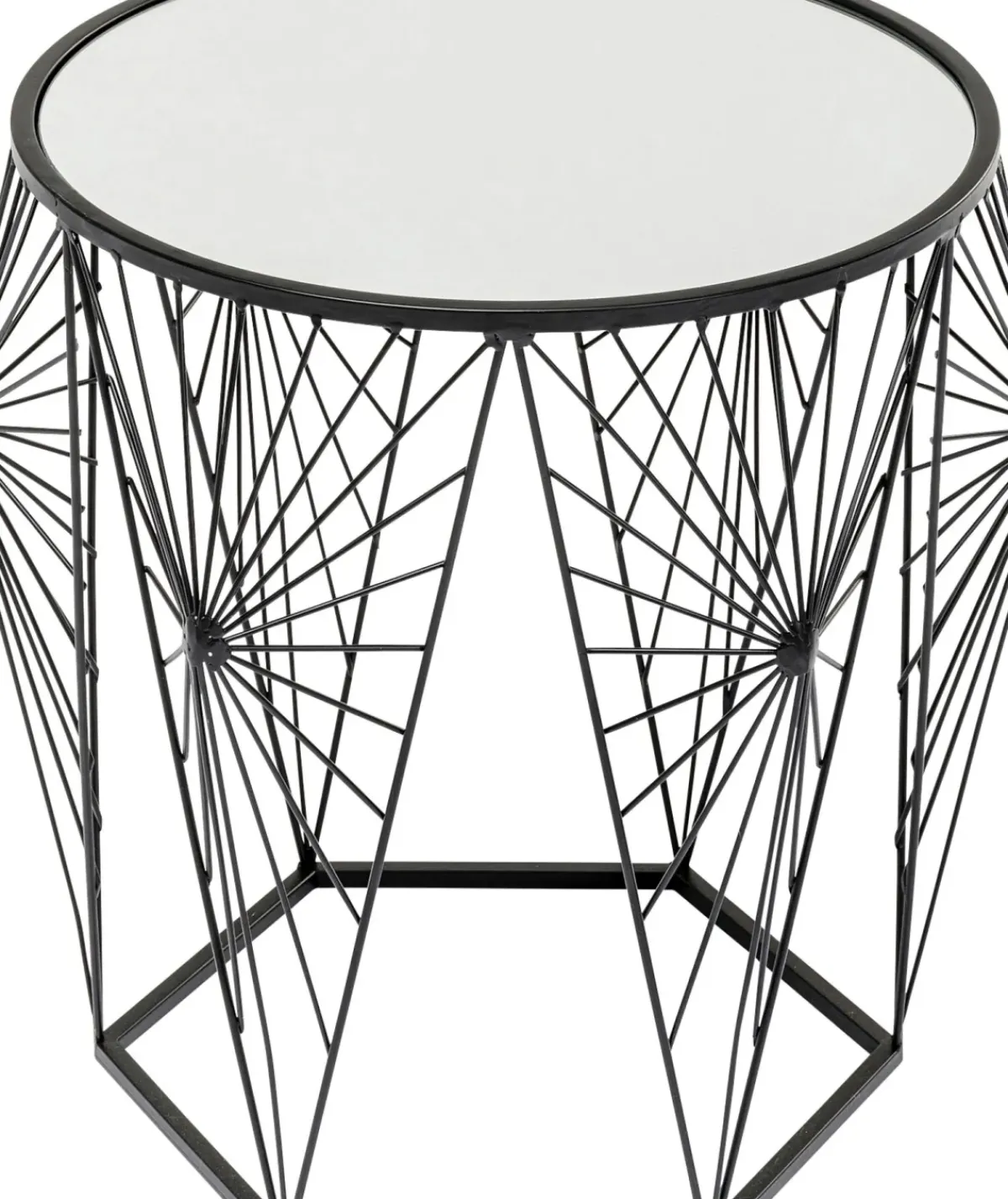 KARE24.se Sidobord Cobweb - Svart/Glas, Set med 2 Bord - KARE Design Sale