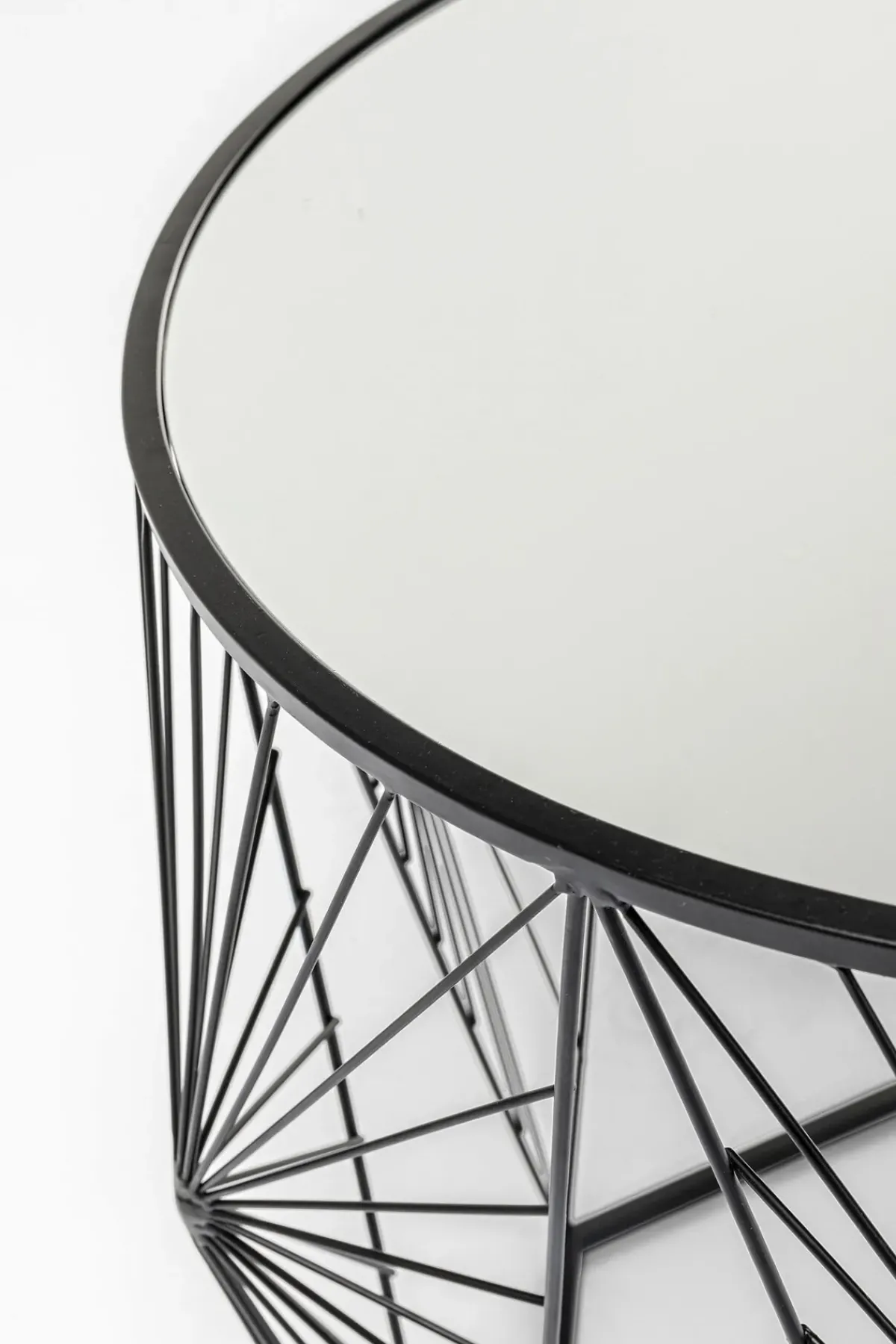 KARE24.se Sidobord Cobweb - Svart/Glas, Set med 2 Bord - KARE Design Sale