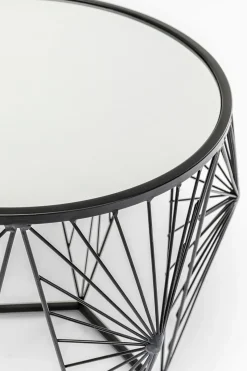 KARE24.se Sidobord Cobweb - Svart/Glas, Set med 2 Bord - KARE Design Sale