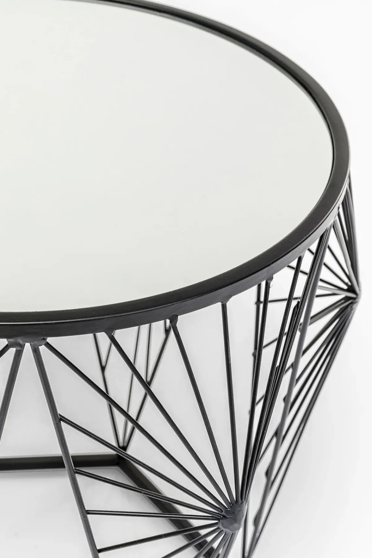 KARE24.se Sidobord Cobweb - Svart/Glas, Set med 2 Bord - KARE Design Sale