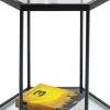 KARE24.se Sidobord Comb - Svart Stål/Glas, 55x55cm - KARE Design Outlet